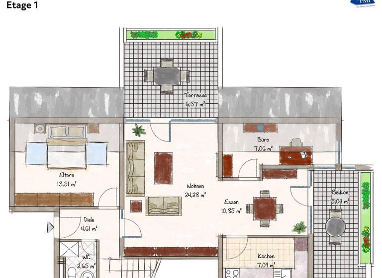 Wohnung zum Kauf 279.000 € 4 Zimmer 105 m² 2. Geschoss Dittelbrunn 97456