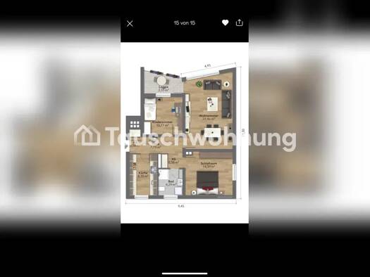Wohnung zur Miete Tauschwohnung 620 € 3 Zimmer 73 m² Sennestadt Bielefeld 33689