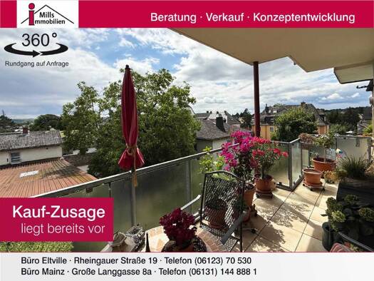 Wohnung zum Kauf 348.000 € 3 Zimmer 82 m² 2. Geschoss Eltville Eltville am Rhein 65343