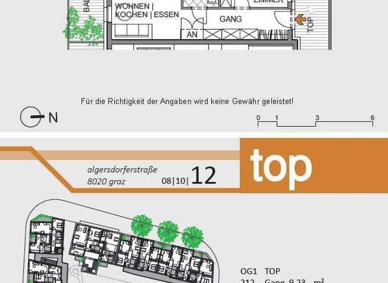 Wohnung zur Miete 514 € 2 Zimmer 1. Geschoss Algersdorfer Straße Eggenberg Graz 8020