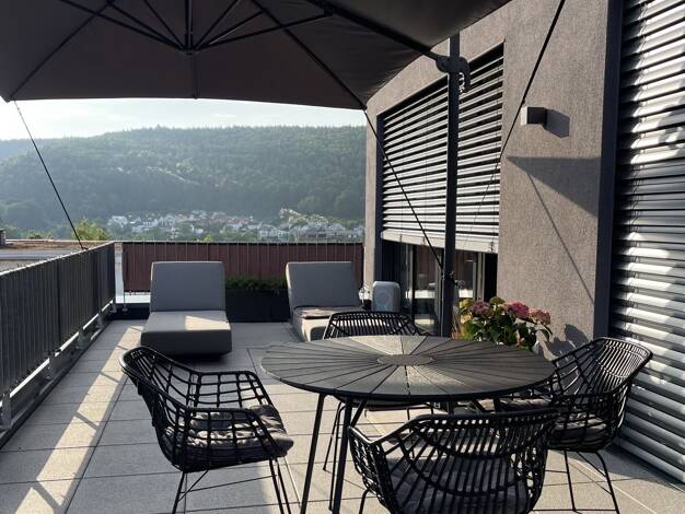 Penthouse zur Miete 1.100 € 3,5 Zimmer 90 m² 2. Geschoss Möhringen Tuttlingen 78532