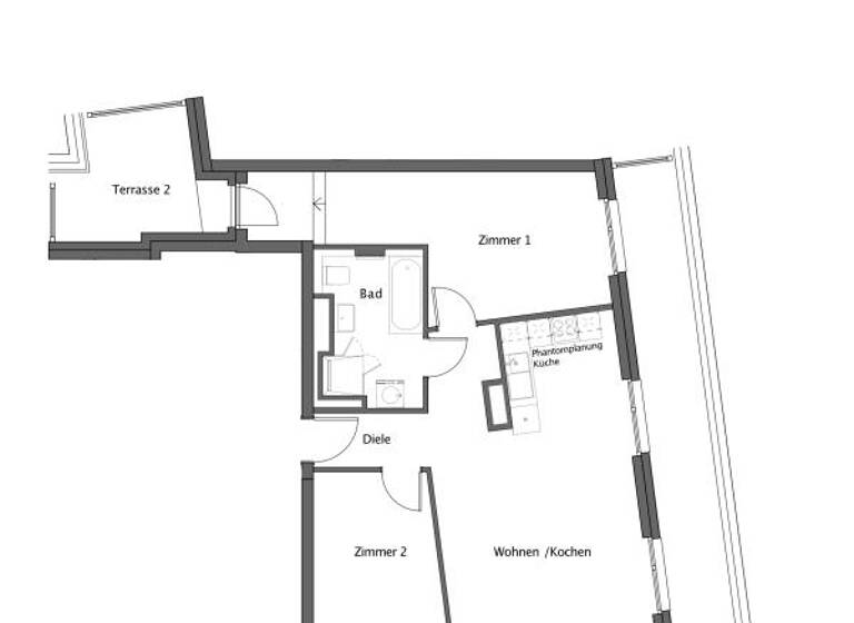 Wohnung zur Miete - Erstbezug 1.332 € 3 Zimmer 90,3 m² 6. Geschoss Landsberger Allee 313 Alt-Hohenschönhausen Berlin 13055
