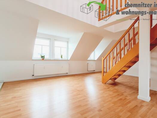 Maisonette zur Miete 570 € 5 Zimmer 103 m² 4. Geschoss Peterstraße 23 Sonnenberg Chemnitz / Sonnenberg 09130