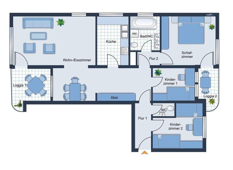 Wohnung zum Kauf 464.500 € 4 Zimmer 99 m² Hochzoll Augsburg / Hochzoll-Süd 86163