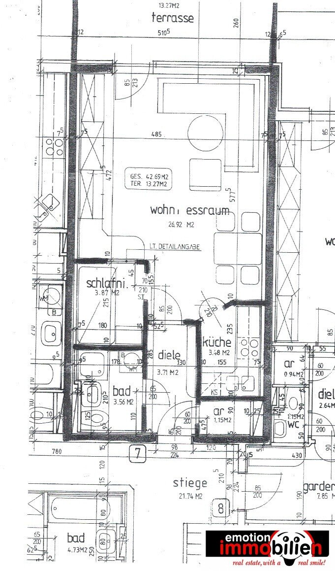 Wohnung zum Kauf 189.000 € 1 Zimmer 50 m²<br/>Wohnfläche Lind Villach 9500