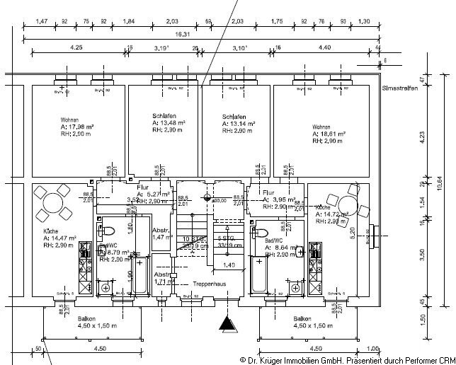 Wohnung zur Miete 500 € 2 Zimmer 62,4 m²<br/>Wohnfläche 2.<br/>Geschoss Meißen Meißen 01662