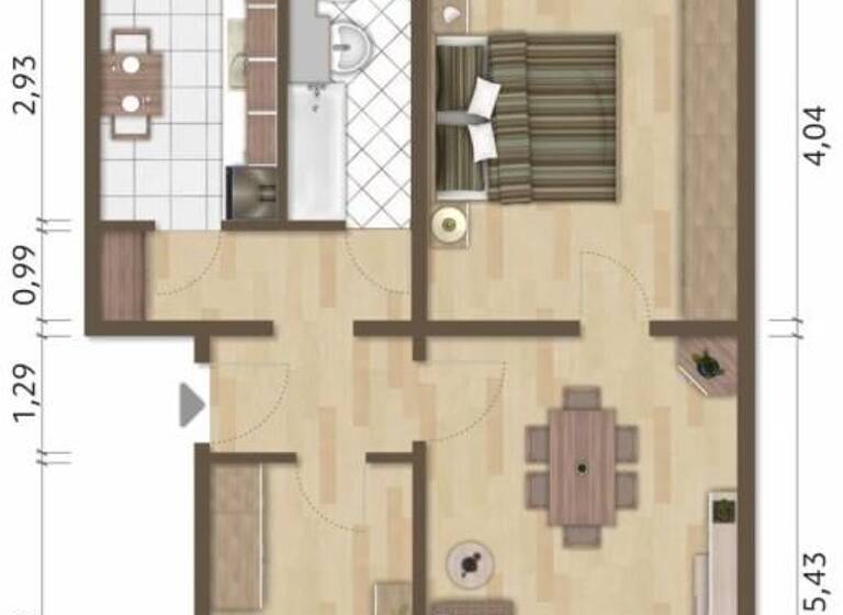 Wohnung zur Miete 277 € 3 Zimmer 57,7 m² 2. Geschoss frei ab sofort Bertolt-Brecht-Straße 13 Hoyerswerda 02977