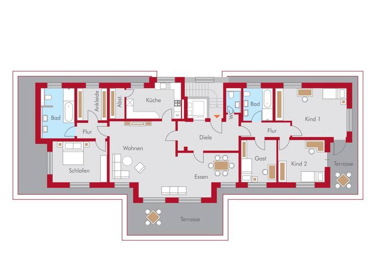 Penthouse zur Miete 2.280 € 5,5 Zimmer 216 m² 5. Geschoss City Bayreuth 95444