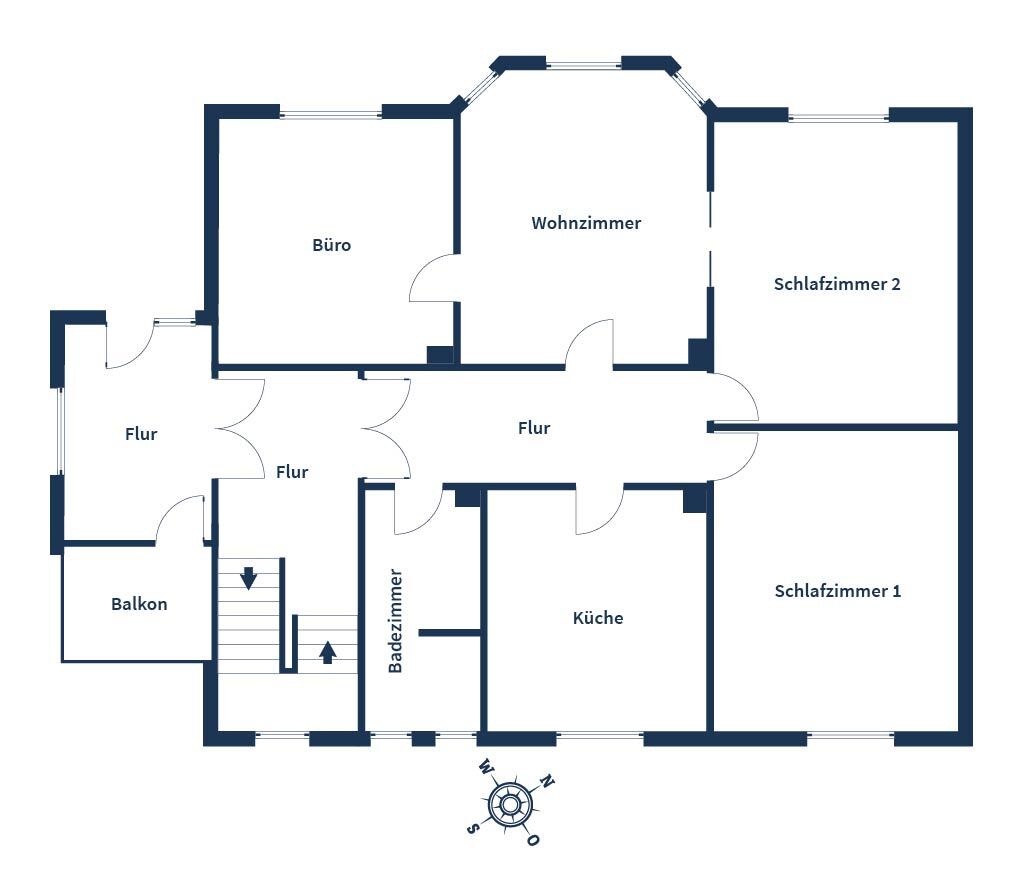 Wohnung zum Kauf 120.000 € 4 Zimmer 99,4 m²<br/>Wohnfläche EG<br/>Geschoss Bückeburg Bückeburg 31675