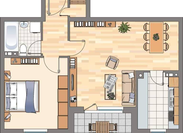 Wohnung zur Miete 579 € 2 Zimmer 63,2 m² EG Holmberg 29b Harrislee 24955