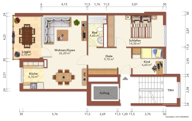 Wohnung zum Kauf 469.000 € 3 Zimmer 70,7 m²<br/>Wohnfläche 1.<br/>Geschoss ab sofort<br/>Verfügbarkeit Neustadt - Nord Köln 50674