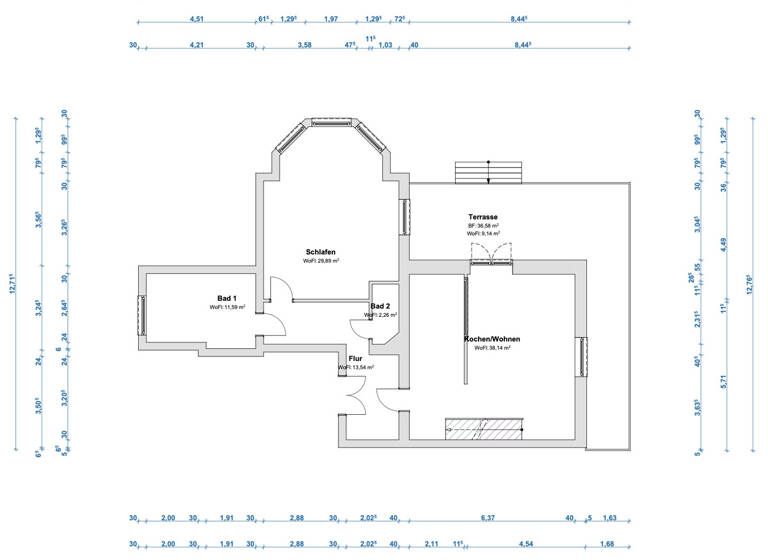 Wohnung zum Kauf 545.000 € 2 Zimmer 118 m² EG Vegesack Bremen 28757