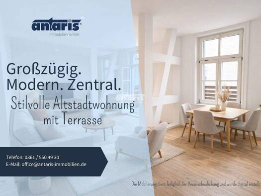 Wohnung zur Miete - Erstbezug 1.800 € 5,5 Zimmer 150 m² Altstadt Erfurt 99084
