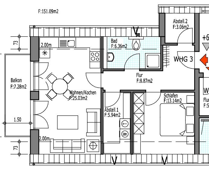 Wohnung zur Miete 790 € 2 Zimmer 64 m²<br/>Wohnfläche 01.03.2025<br/>Verfügbarkeit Dietrichsfeld Oldenburg 26127