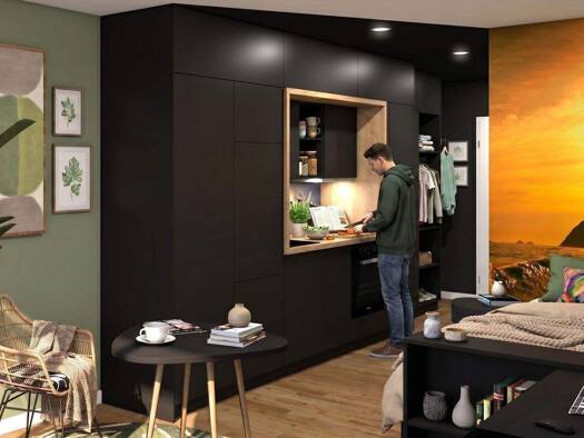 Studio zum Kauf - Neubau provisionsfrei als Kapitalanlage geeignet 282.485 € 1 Zimmer 28,6 m² Martin-Richter-Straße 17 Rennweg Altstadt und engere Innenstadt 90489