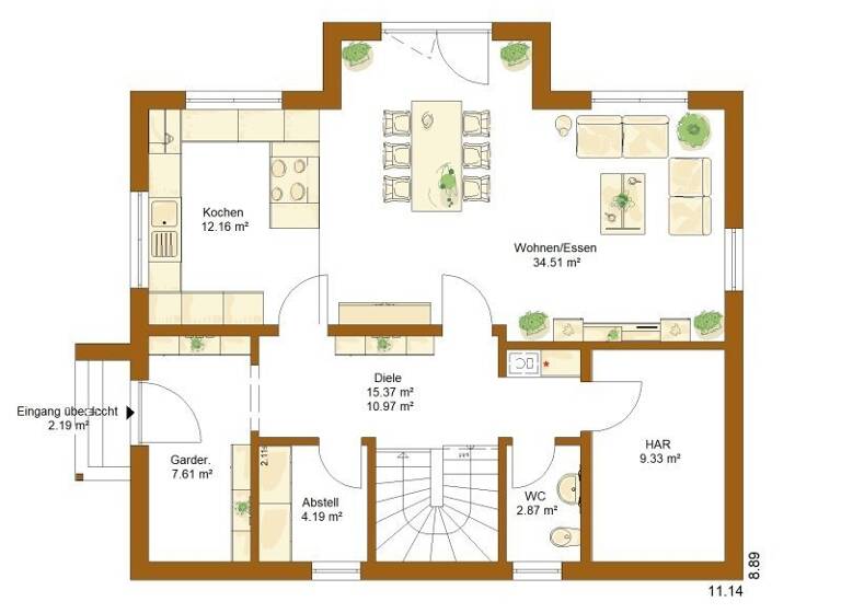 Einfamilienhaus zum Kauf 633.100 € 5 Zimmer 154 m² 847 m² Grundstück Mickhausen 86866