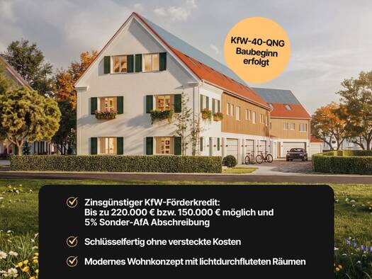 Reihenendhaus zum Kauf - Erstbezug provisionsfrei 509.000 € 5 Zimmer 109,1 m² 213,8 m² Grundstück Hiltenfingen 86856