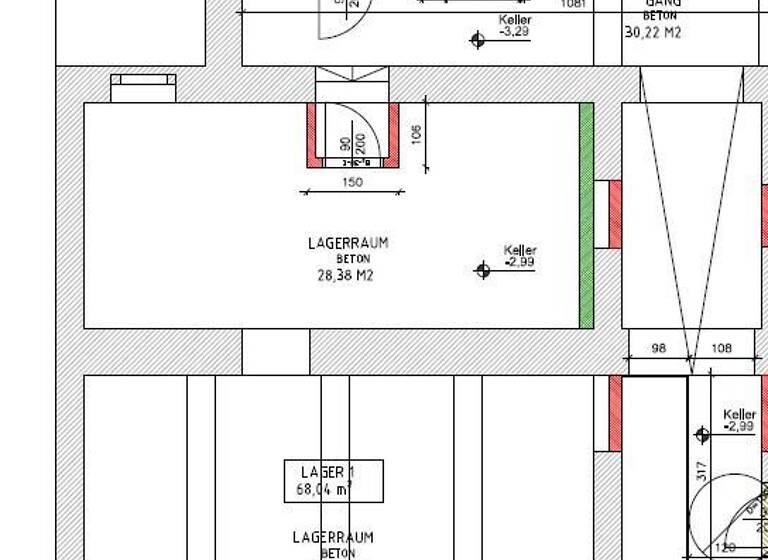 Lagerhalle zur Miete 4 € 68 m² Lagerfläche Wien 1200