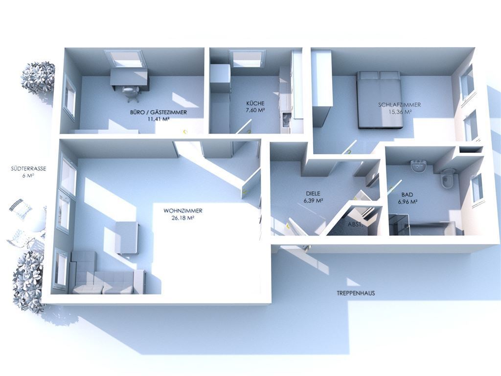 Wohnung zum Kauf als Kapitalanlage geeignet 393.000 € 3,5 Zimmer 78 m²<br/>Wohnfläche Kleefeld 1A Sieglitzhof Erlangen 91054