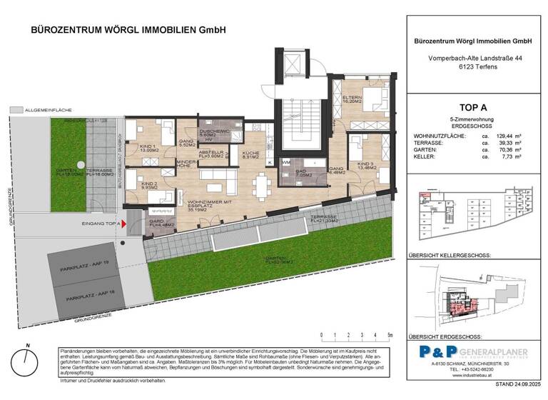 Wohnung zum Kauf 5 Zimmer 130 m² EG Winkl 18 Wörgl 6300