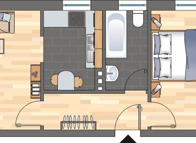 Wohnung zur Miete 409 € 2 Zimmer 42,4 m² 2. Geschoss Herderstraße 2 Montabaur 56410