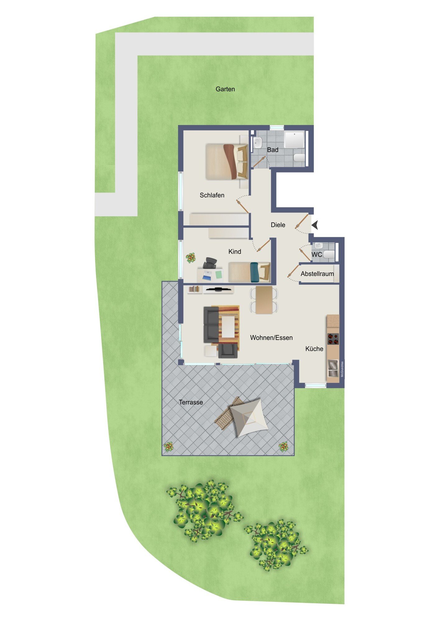 Wohnung zur Miete 1.515 € 3 Zimmer 91 m²<br/>Wohnfläche 01.04.2025<br/>Verfügbarkeit Ringelbach Reutlingen 72764