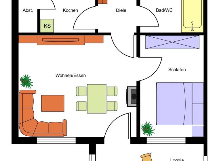 Wohnung zum Kauf 209.000 € 2 Zimmer 43 m²<br/>Wohnfläche Tamm 71732