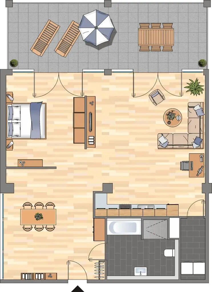 Wohnung zum Kauf provisionsfrei 153.480 € 1 Zimmer 117 m²<br/>Wohnfläche ab sofort<br/>Verfügbarkeit Am Tabakquartier Woltmershausen Bremen 28197