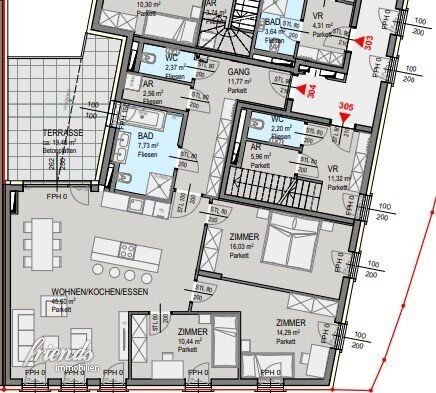 Wohnung zum Kauf provisionsfrei 509.404 € 4 Zimmer 110,7 m²<br/>Wohnfläche 1.<br/>Geschoss Badener Straße 1 Pfaffstätten 2511