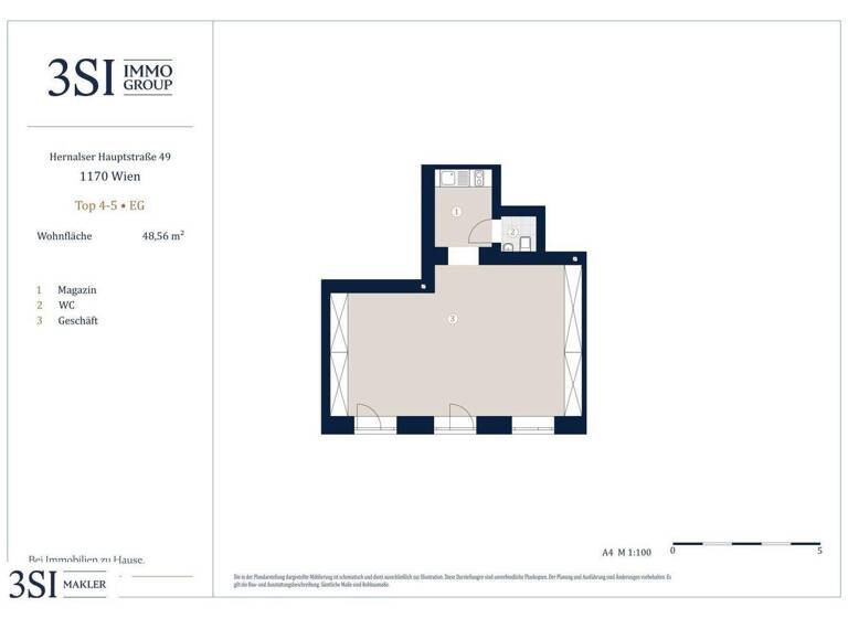 Ladenfläche zum Kauf 283.566 € Hernalser Hauptstraße 49 Wien 1170