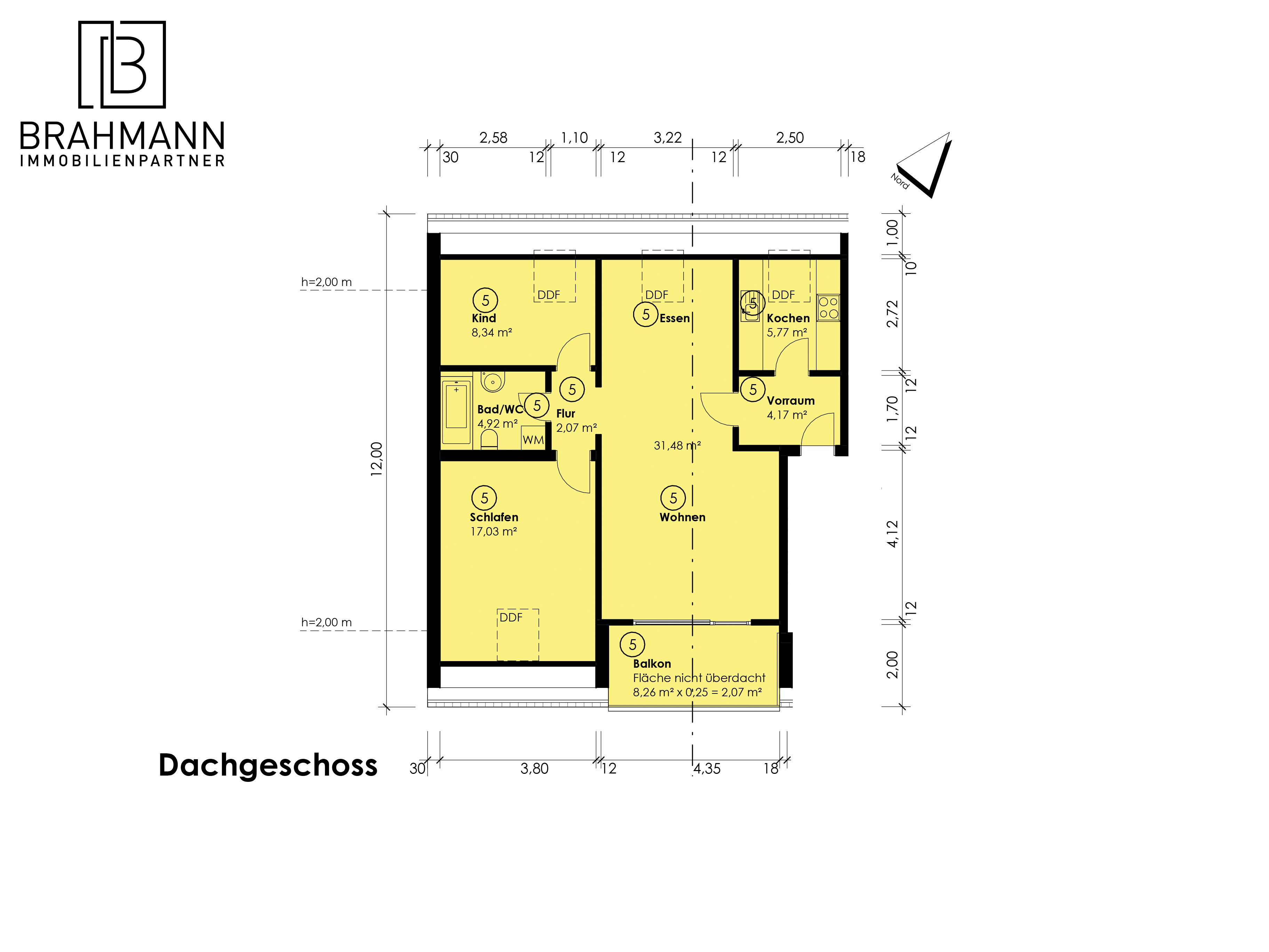 Wohnung zum Kauf provisionsfrei 190.000 € 3 Zimmer 75,8 m²<br/>Wohnfläche 3.<br/>Geschoss Ziegeleiweg 4 Murg Murg 79730