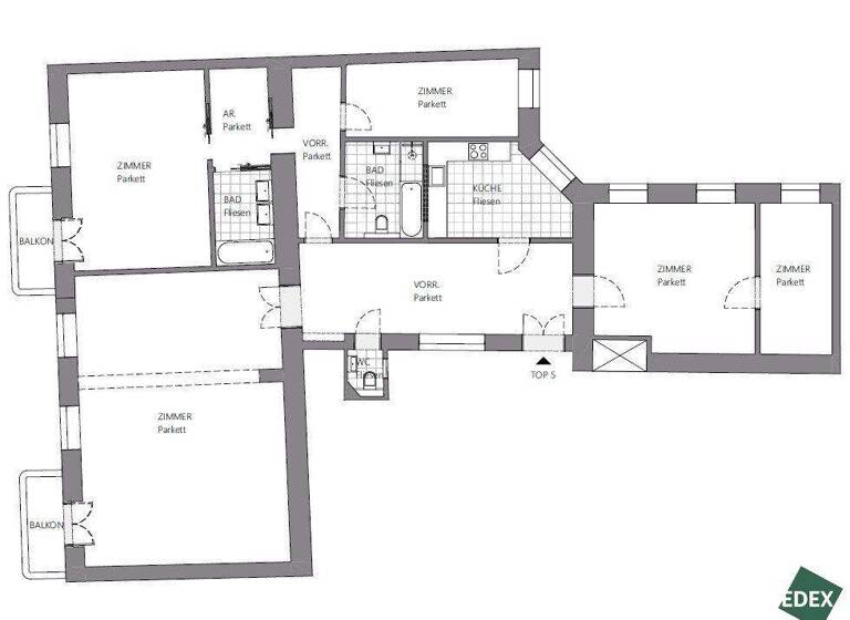 Wohnung zur Miete 3.402 € 5 Zimmer 186 m² 2. Geschoss frei ab sofort Wien 1010