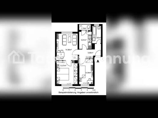 Wohnung zur Miete Tauschwohnung 510 € 3 Zimmer 56 m² 2. Geschoss Sachsenhausen Frankfurt am Main 60599