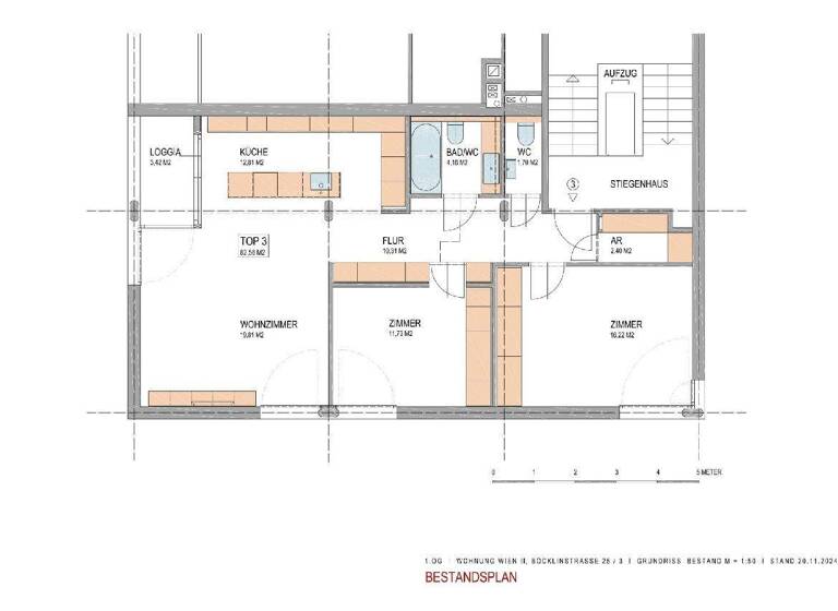 Wohnung zum Kauf 999.999 € 3 Zimmer 78,5 m² 2. Geschoss Böcklinstraße 25 Wien 1020