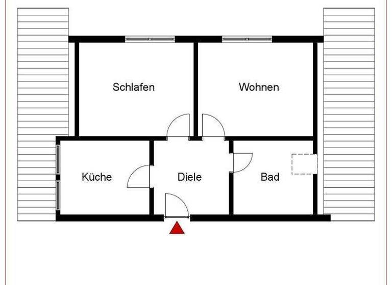Wohnung zum Kauf 89.000 € 2 Zimmer 53 m² 2. Geschoss Lindenhof Oberndorf am Neckar 78727