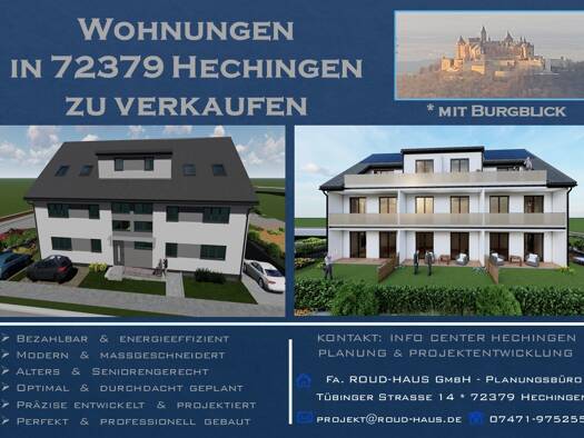 Wohnung zum Kauf provisionsfrei Schlatterstrasse 14 Hechingen 72379