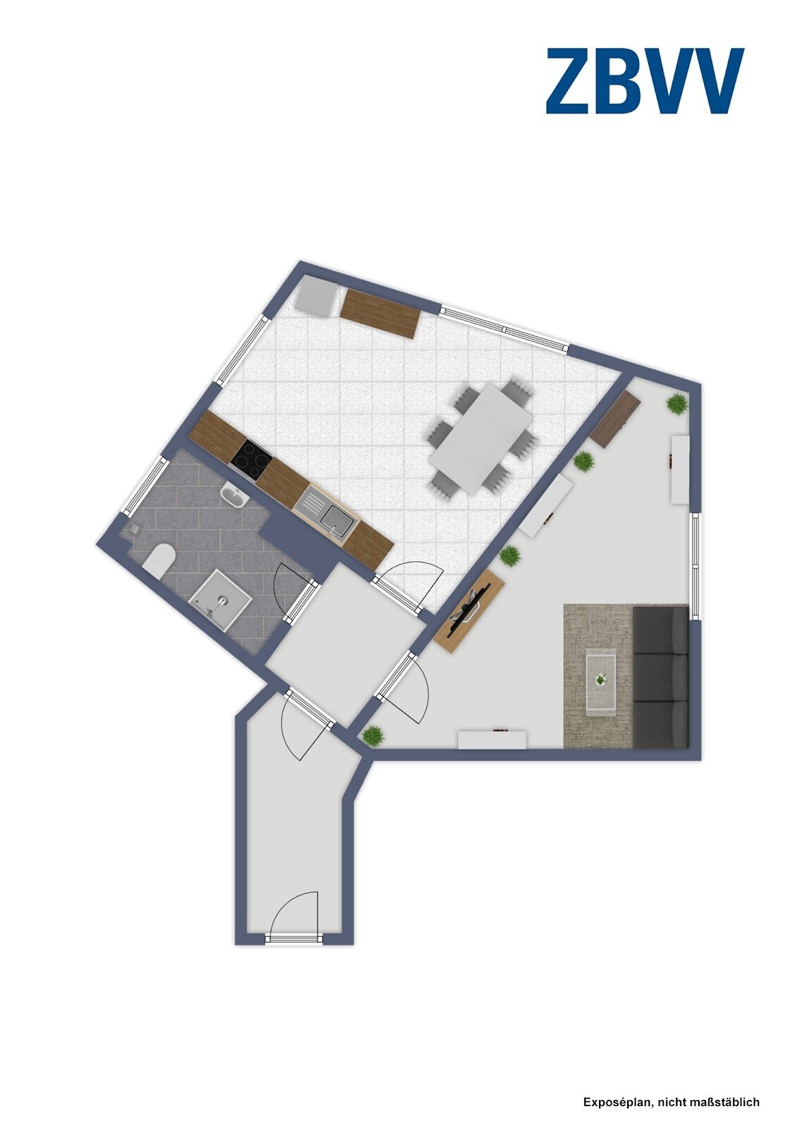 Wohnung zur Miete 431 € 1 Zimmer 43,5 m²<br/>Wohnfläche 3.<br/>Geschoss Industriestr. 46 Oberbilk Düsseldorf 40227