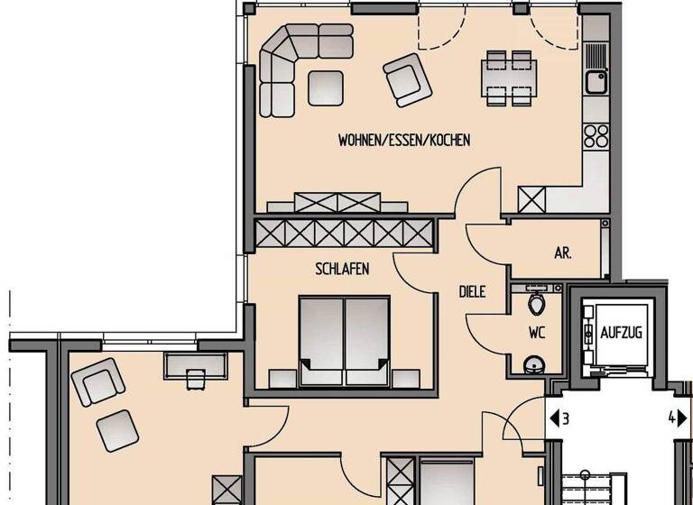 Wohnung zum Kauf provisionsfrei 505.000 € 4 Zimmer 114,9 m² Gevelsberg 58285