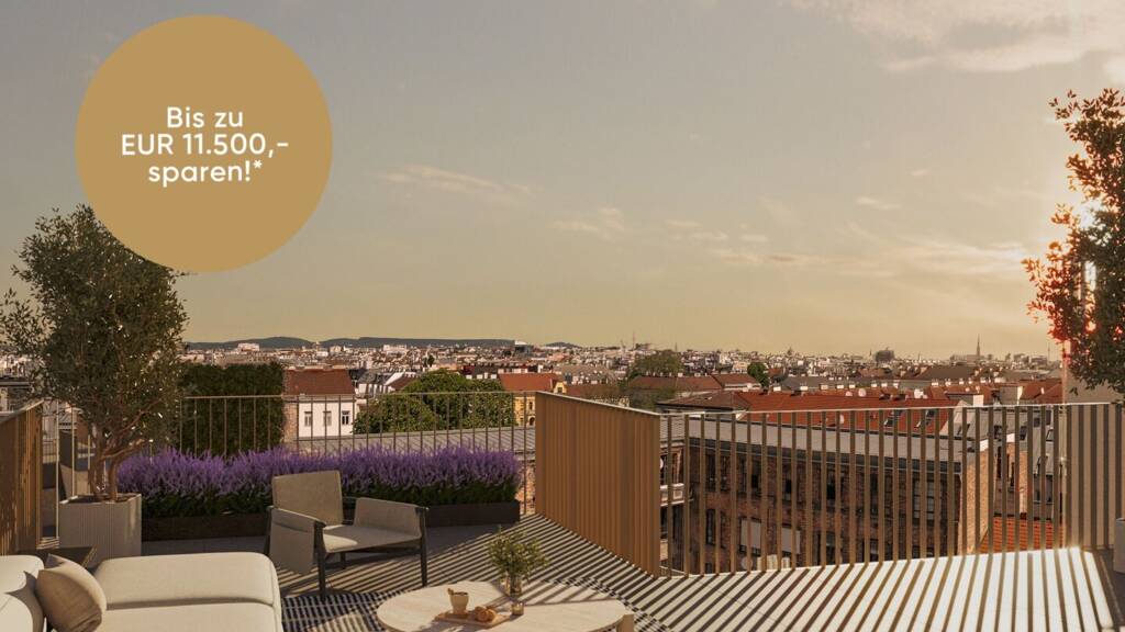 Wohnung zum Kauf - Erstbezug 2.490.000 € 4 Zimmer 218,1 m² 7. Geschoss Siebenbrunnengasse 44 Wien 1050