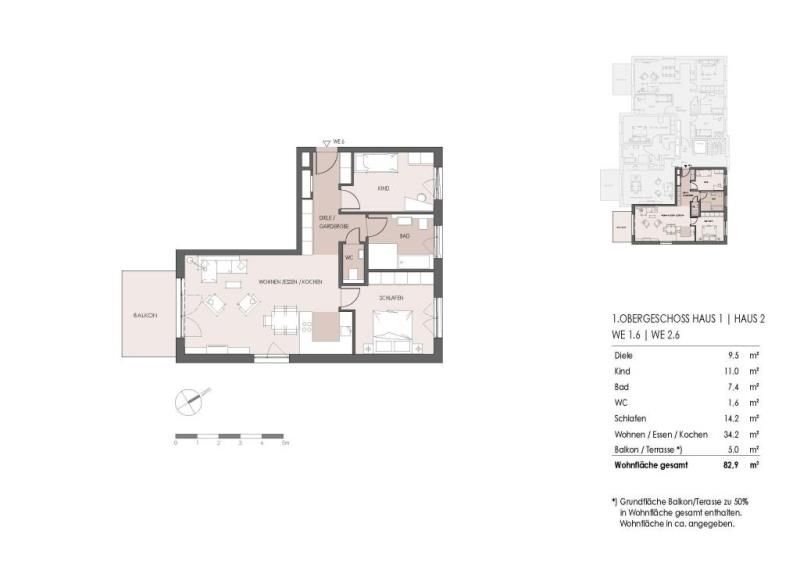 Wohnung zum Kauf 413.300 € 3 Zimmer 83 m²<br/>Wohnfläche Dudenhofen Rodgau 63110