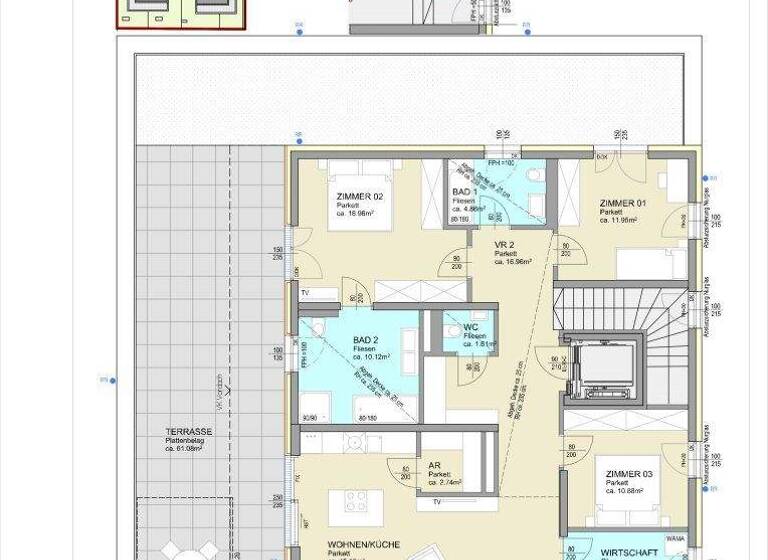 Penthouse zum Kauf - Erstbezug 1.280.000 € 5 Zimmer 137,4 m² 3. Geschoss Velden am Wörther See 9220