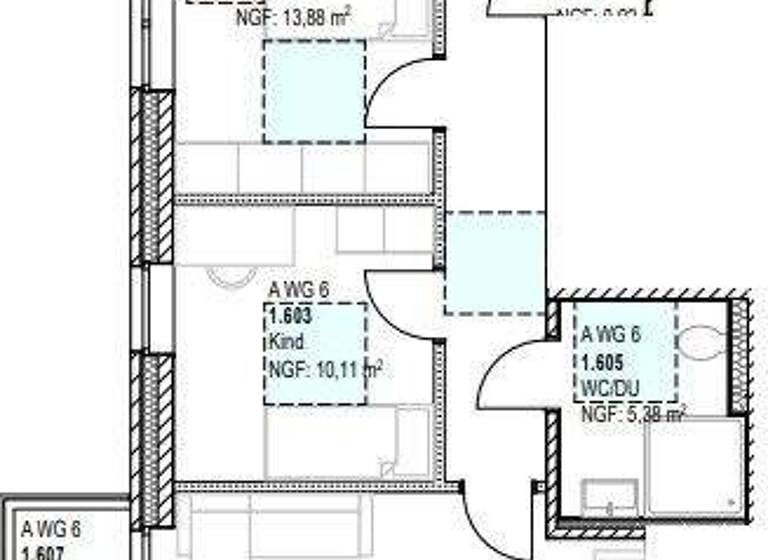 Wohnung zur Miete - Erstbezug 403 € 3 Zimmer 61 m² 1. Geschoss frei ab 01.06.2026 Büren Lotte 49504