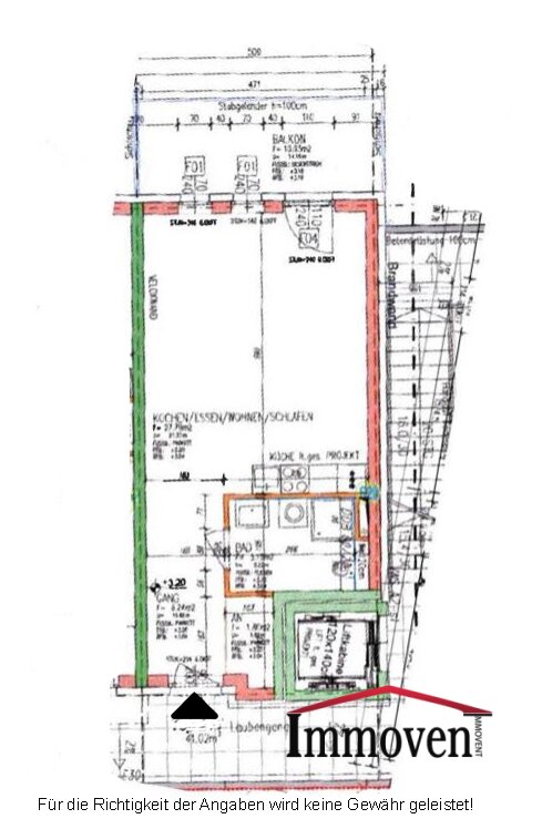 Wohnung zur Miete 463 € 1 Zimmer 44,5 m²<br/>Wohnfläche Algersdorfer Straße Eggenberg Graz 8020