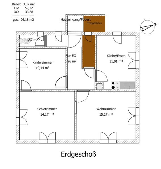 Einfamilienhaus zum Kauf provisionsfrei 219.000 € 5 Zimmer 96 m²<br/>Wohnfläche 574 m²<br/>Grundstück Dreißentalstraße 43 Oberkochen 73447