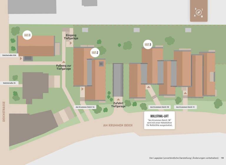 Wohnung zum Kauf - Erstbezug provisionsfrei 350.000 € 2 Zimmer 57,9 m² EG Am krummen Deich 1b Winsen Winsen (Luhe) 21423
