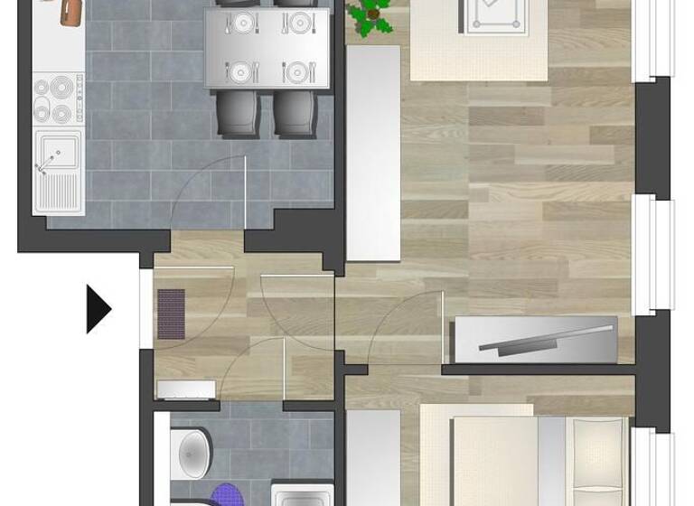 Wohnung zur Miete 285 € 2 Zimmer 46,7 m² EG frei ab 01.06.2026 Winklerstr. 31 Schloßchemnitz Chemnitz 09113