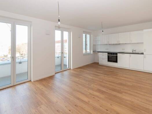 Wohnung zur Miete - Erstbezug 1.111 € 3 Zimmer 82,3 m² 2. Geschoss Prager Straße 107 Reudnitz-Thonberg Leipzig 04317