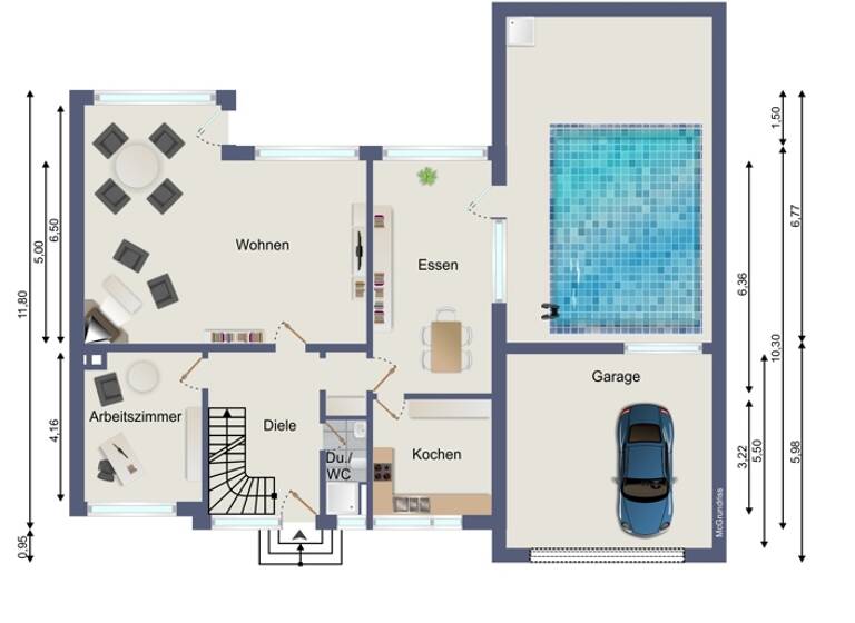 Einfamilienhaus zum Kauf 999.900 € 8 Zimmer 197 m² 1.886 m² Grundstück Haste Osnabrück 49090