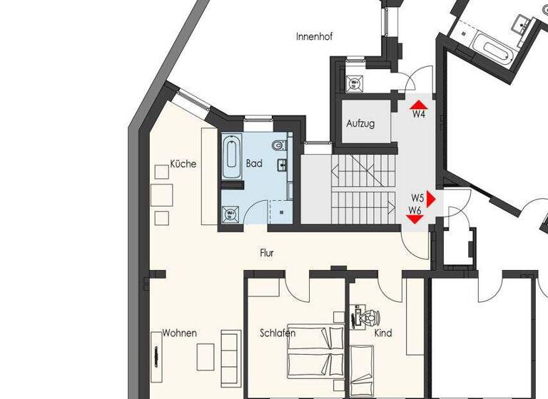 Wohnung zum Kauf 270.688 € 3 Zimmer 76 m² Leinhausen Hannover 30419