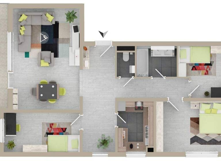 Wohnung zum Kauf 299.000 € 4,5 Zimmer 94,2 m² 3. Geschoss Plattenhardt Filderstadt 70794